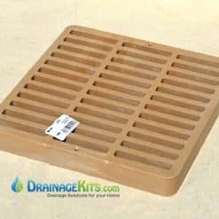 NDS999S Square slotted catch basin grate 9x9inch - Sand