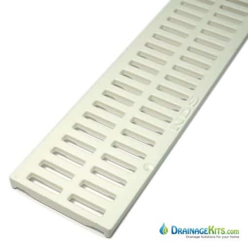 NDS541 White slotted plastic grate for Mini Channel