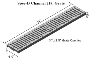 NDS240-Spee-D-Slotted-Poly-NDS-Plastic-Grates | Trench Drain Systems Grates