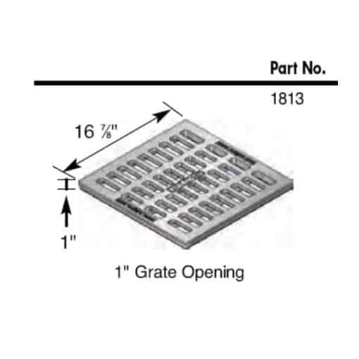 NDS 1813 cast iron catch basin grate drawing