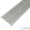 Trench Drain Systems natural aluminum cathedral grates for NDS mini channel