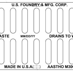 US Foundry 6120 12x24x2 cast iron heavy duty grate