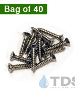 NDS846 Mini Channel Screws for Decorative Wave and Botanical Plastic Grates