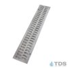 BA-SLOT-0212-A Slim Channel Aluminum Natural Slotted Grate
