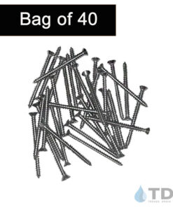 NDS-839-SS-FHMS-40 NDS 839 STAINLESS STEEL FLAT HEAD SCEWS BAG OF 40