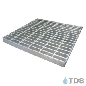NDS 2415 24"x24" catch basin grate stainless steel bar pattern