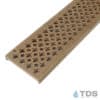 Trench Drain Systems natural bronze cathedral grates for NDS mini channel